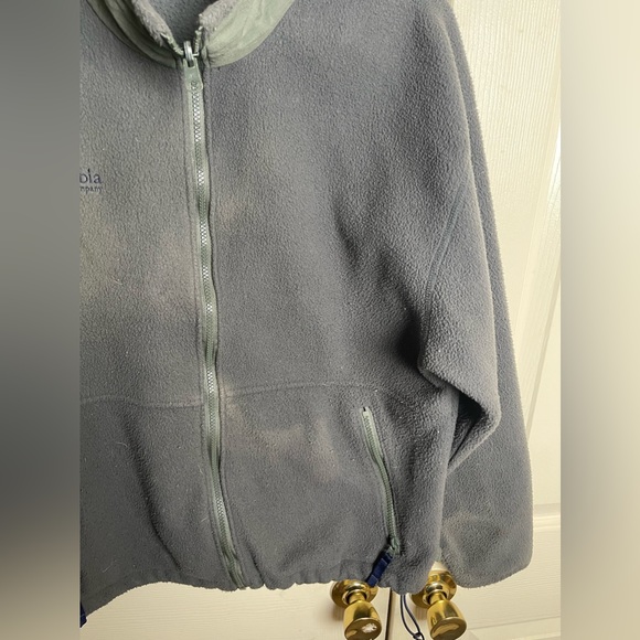 Columbia Sportswear Mens Fleece Jacket Full Zip Long Sleeve Green Size Medium - Picture 4 of 9